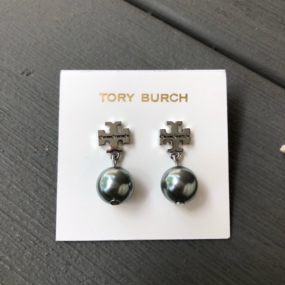 Tory Burch stud pearl earrings